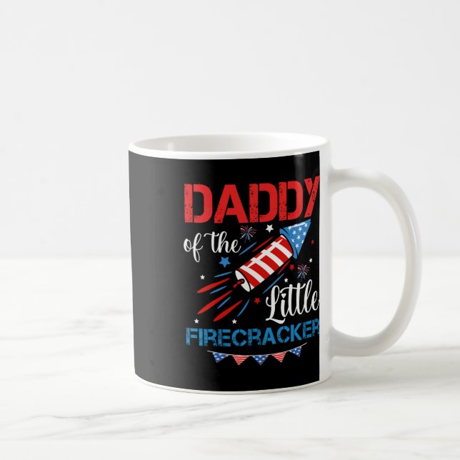 Vom kleinen Firecracker 4. Juli Geburtstag Vater Kaffeetasse (Rechts)
