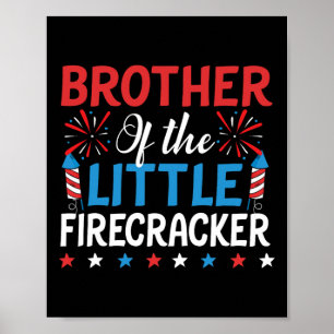 Vom kleinen Firecracker Shirt 4. Juli Geburtstag Poster