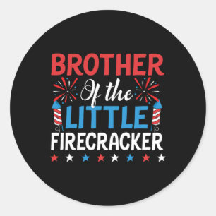 Vom kleinen Firecracker Shirt 4. Juli Geburtstag Runder Aufkleber