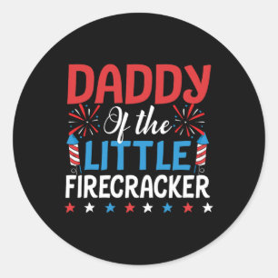 Vom kleinen Firecracker Shirt 4. Juli Geburtstag Runder Aufkleber
