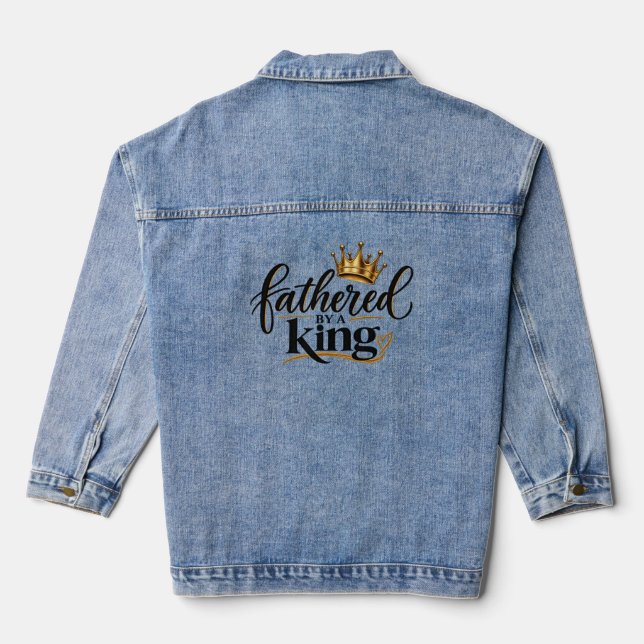 Vom König gezeugt Jeansjacke (Rückseite)