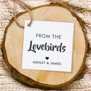Vom Lovebirds-Tag, Vogel Seed Gift Tag, Kraft Geschenkanhänger