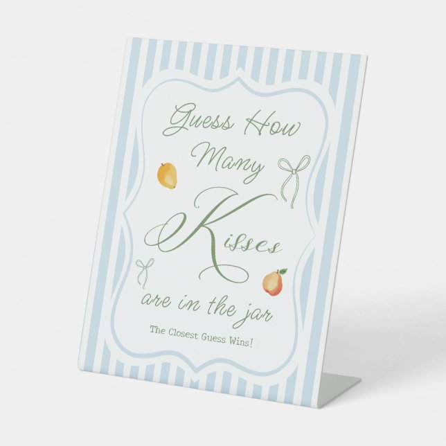 Vom Markt Brautparty schätzen, wie viele Sockelschild (Vorderseite)