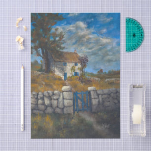 "Vom Markt - Ein englisches Cottage" Seidenpapier