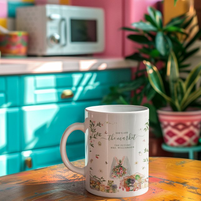 Vom Markt genommen | Braut-Monogramm Zukünftige Mr Kaffeetasse (Von Creator hochgeladen)