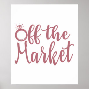 Vom Markt - Junggesellinnenabschied Braut Hochzeit Poster
