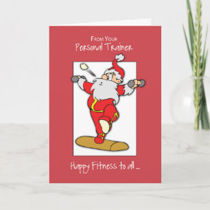 Vom Personal Trainer bis hin zur Fitness Feiertagskarte