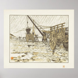 Vom Quai de Passy, im Regen Poster