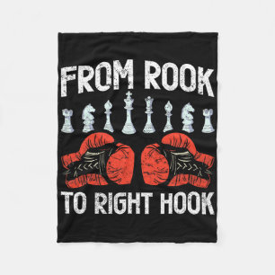 Vom Rook bis zum richtigen Hook Schachboxfusion Fleecedecke
