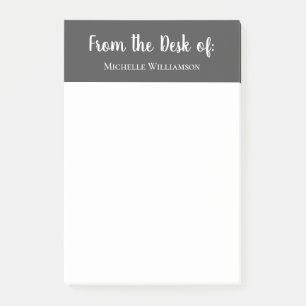 Vom Schreibtisch aus Elegant Typografie Simple Gra Post-it Klebezettel