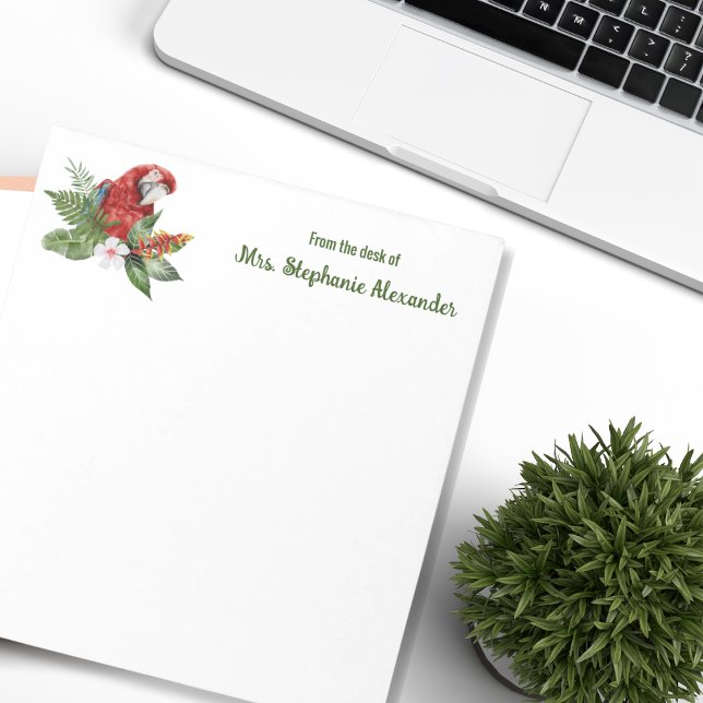 Vom Schreibtisch aus lernen Sie die tropischen Vog Notizblock (Von Creator hochgeladen)