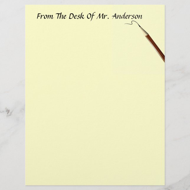 Vom Schreibtisch aus... Letterhead Stationery (Vorderseite)