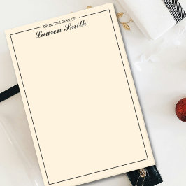 Vom Schreibtisch aus Minimalistische Creme Post-it Klebezettel