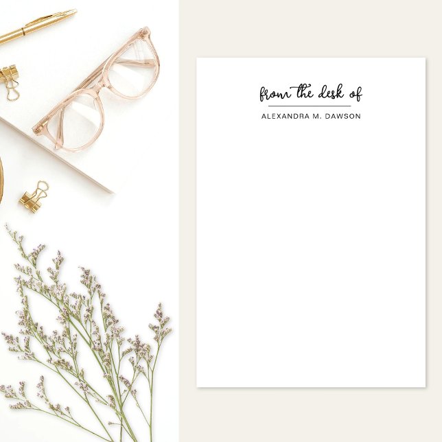 Vom Schreibtisch aus mit einem einfachen Personali Post-it Klebezettel (Von Creator hochgeladen)