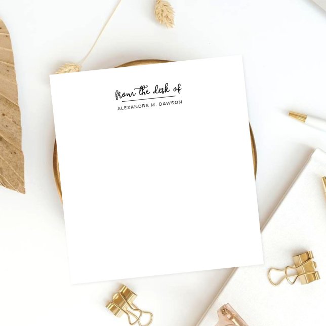 Vom Schreibtisch aus Personalisierter einfacher Sk Post-it Klebezettel (Von Creator hochgeladen)