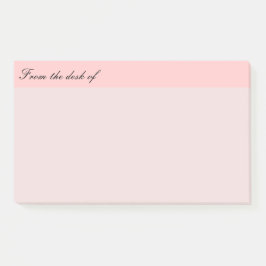 Vom Schreibtisch aus rosa Post-it Klebezettel