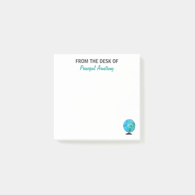 Vom Schreibtisch der personalisierten Post-it Klebezettel (Vorderseite)