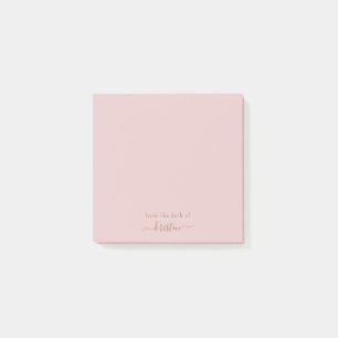 Vom Schreibtisch des Individuellen Namens verschwi Post-it Klebezettel