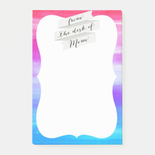 vom Schreibtisch des Mama 4x6-Notizblocks Post-it Klebezettel