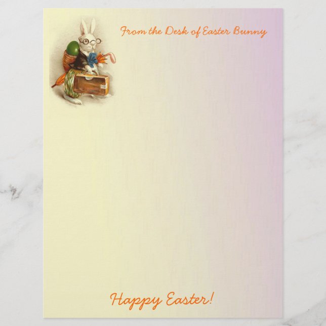 Vom Schreibtisch des Osterhasen-Letterhead (Vorderseite)