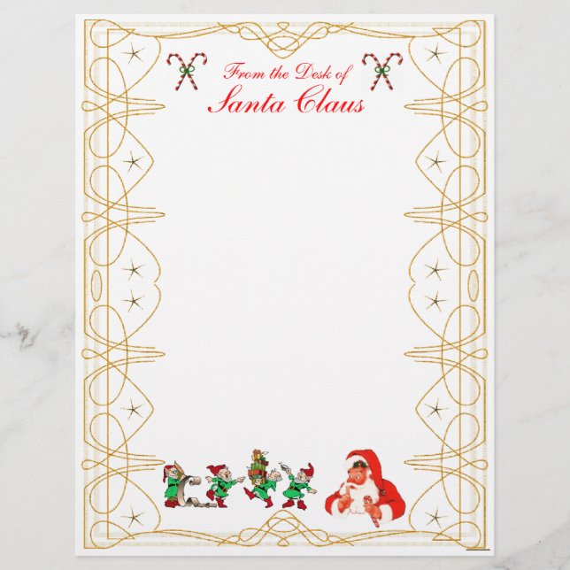 Vom Schreibtisch des Santa Claus Letterhead (Vorderseite)