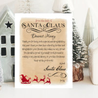 Vom Schreibtisch des Santa Claus Vintager Weihnach