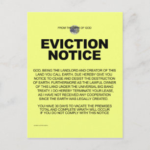 Vom Schreibtisch Gottes Postkarte