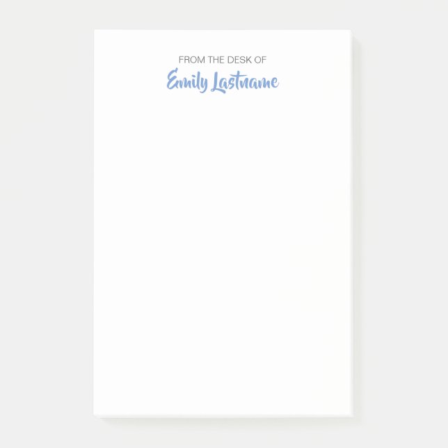 Vom Schreibtisch Ihres Namens Lässige Stelle Anmer Post-it Klebezettel (Vorderseite)