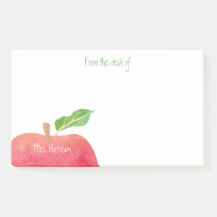 Vom Schreibtisch kundengebundenen roten Post-it Klebezettel