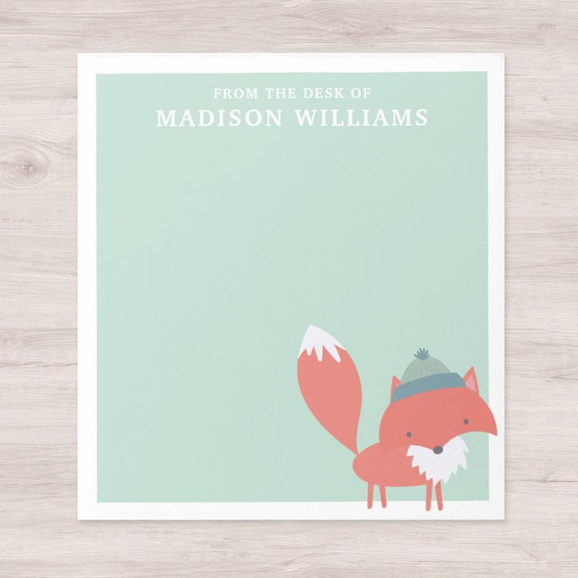 Vom Schreibtisch mit dem Namen Winter Fox Notizblock (Von Creator hochgeladen)