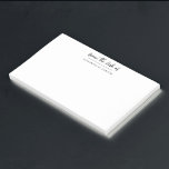 Vom Schreibtisch mit einfachem Personalisierten Sk Post-it Klebezettel<br><div class="desc">Vom Schreibtisch des Skriptnamen Post-it-Notizen. Ideal für die kleinen Erinnerungen und für Zuhause,  Schule oder Geschäftsleute.</div>