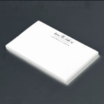 Vom Schreibtisch mit einfachem Personalisierten Sk Post-it Klebezettel<br><div class="desc">Vom Schreibtisch des Skriptnamen Post-it-Notizen. Ideal für die kleinen Erinnerungen und für Zuhause,  Schule oder Geschäftsleute.</div>