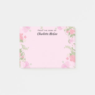 Vom Schreibtisch mit Personalisiertem Namen Post-it Klebezettel