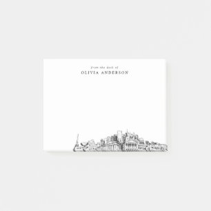 Vom Schreibtisch von Nashville Skyline Personalisi Post-it Klebezettel