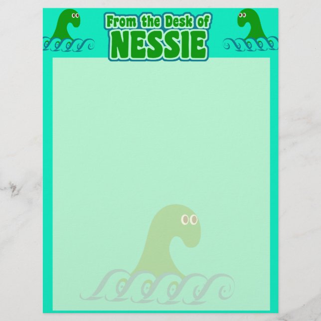Vom Schreibtisch von Nessie! (Vorderseite)