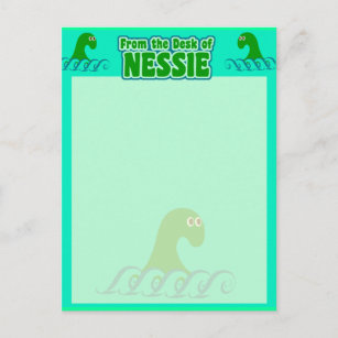 Vom Schreibtisch von Nessie! Postkarte