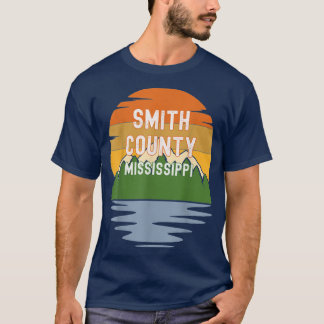 Vom Smith Landkreis Mississippi Vintag Sunset Gesc T-Shirt
