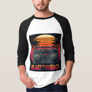 Vom Strand aus explodieren - Retro Cassette Player T-Shirt