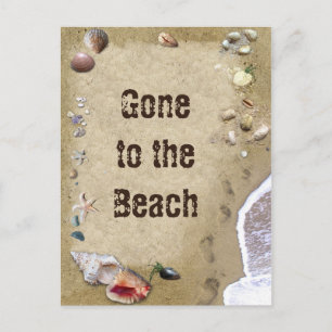 Vom Strand aus Postkarte