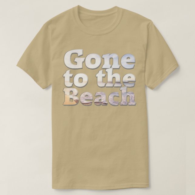 Vom Strand aus T-Shirt (Design vorne)