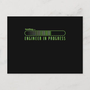 vom Student zum Ingenieur Ladebalken Postkarte