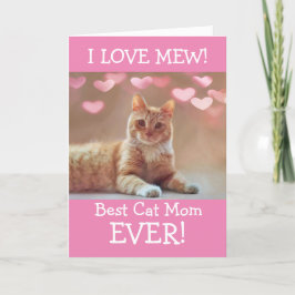 Vom Tag der Katze Niedliche Muttermutter Feiertagskarte