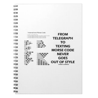Vom Telegraph zum Sims von Morse Code nie Style Notizblock
