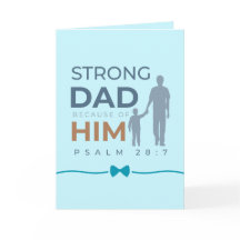 Vom Tochter Vatertagskarte Psalm 28:7