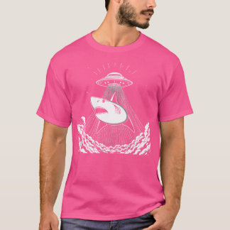 vom Ufo-T-Shirt entführte Haie T-Shirt