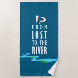 Vom Verlorenen zum Fluss Strandtuch