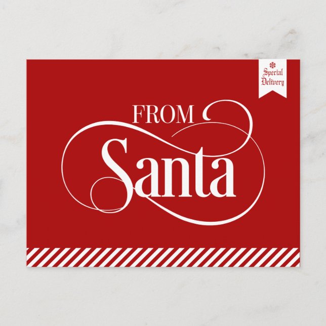 Vom Weihnachtsfeiertag bis zur Postkarte (Vorderseite)