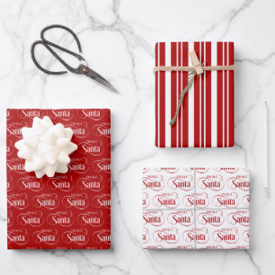 Vom Weihnachtsfeiertag des Weihnachtsmannes Geschenkpapier Set