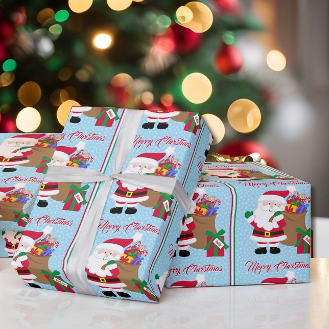 Vom Weihnachtsmann Name Kind Weihnachten hinzufüge Geschenkpapier (Von Creator hochgeladen)