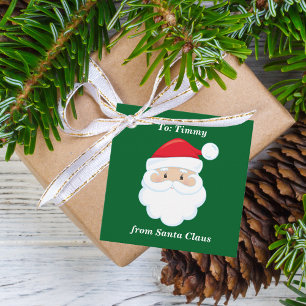 Vom Weihnachtsmann Niedliche gebrauchte grüne Kind Geschenkanhänger